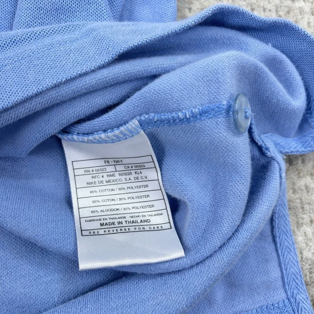 Vintage North Carolina Tar Hills Polo Shirt Men XXL 2XL Nike Center‎ Swoosh 90s